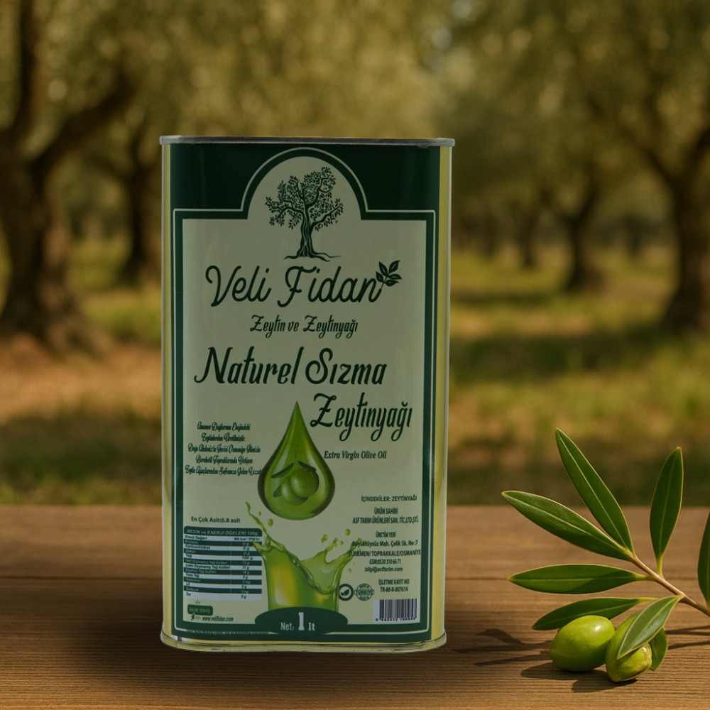Naturel Sızma Zeytinyağı 1 Litre Teneke