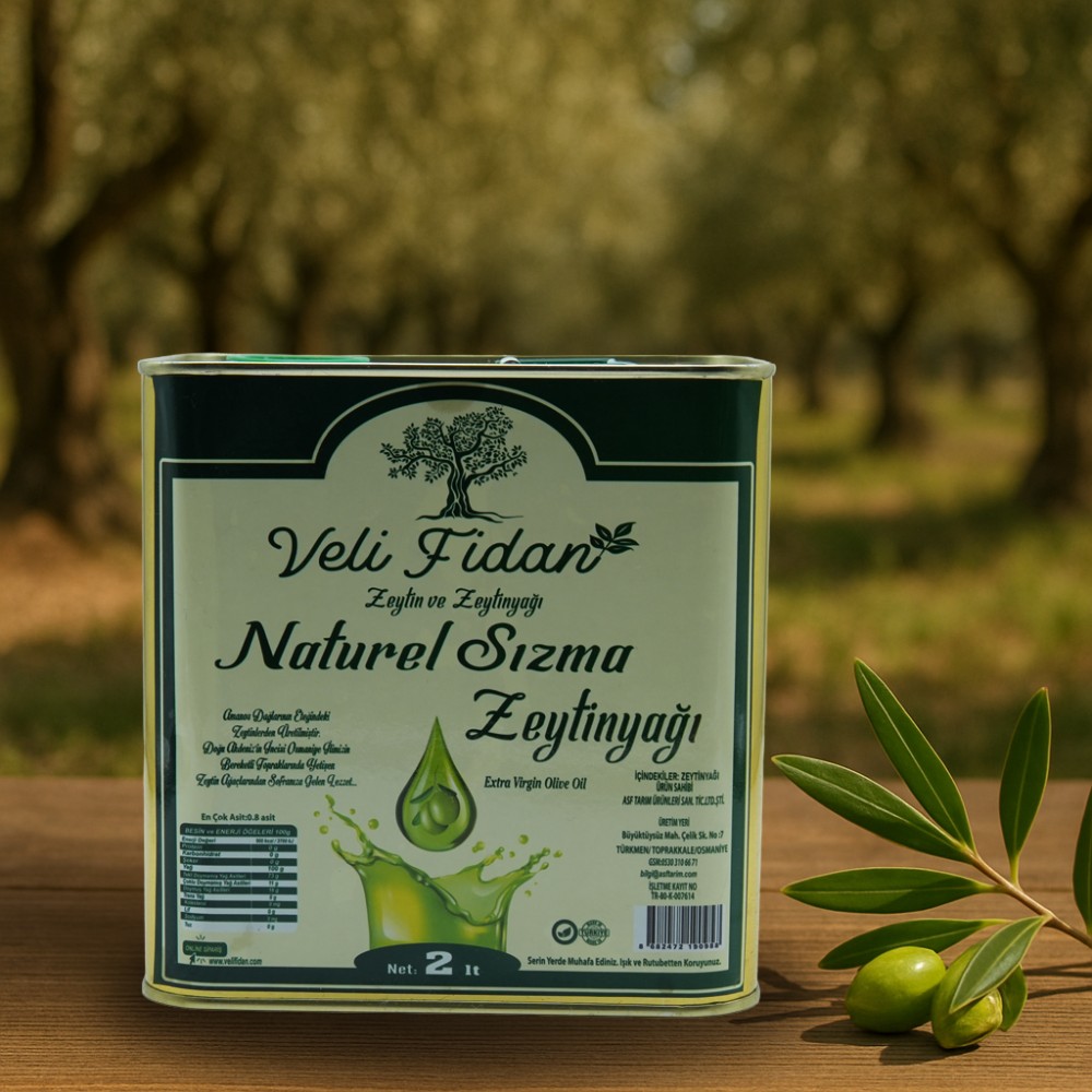 Naturel Sızma Zeytinyağı 2 Litre Teneke