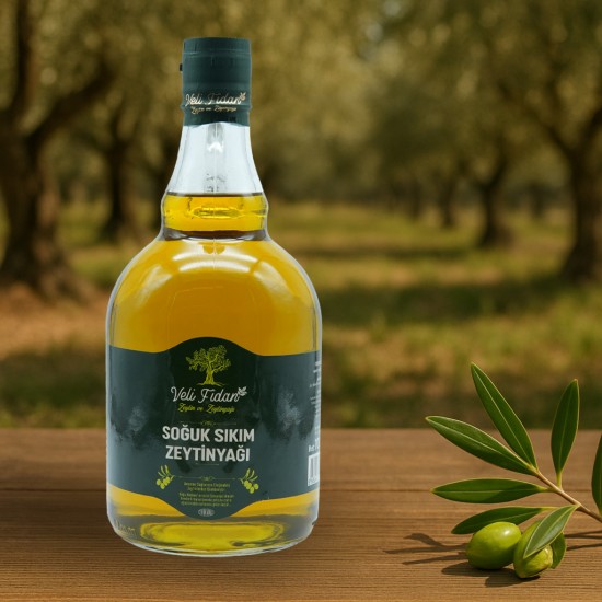 SOĞUK SIKIM NATUREL SIZMA ZEYTİNYAĞI 1 KG CAM ŞİŞE