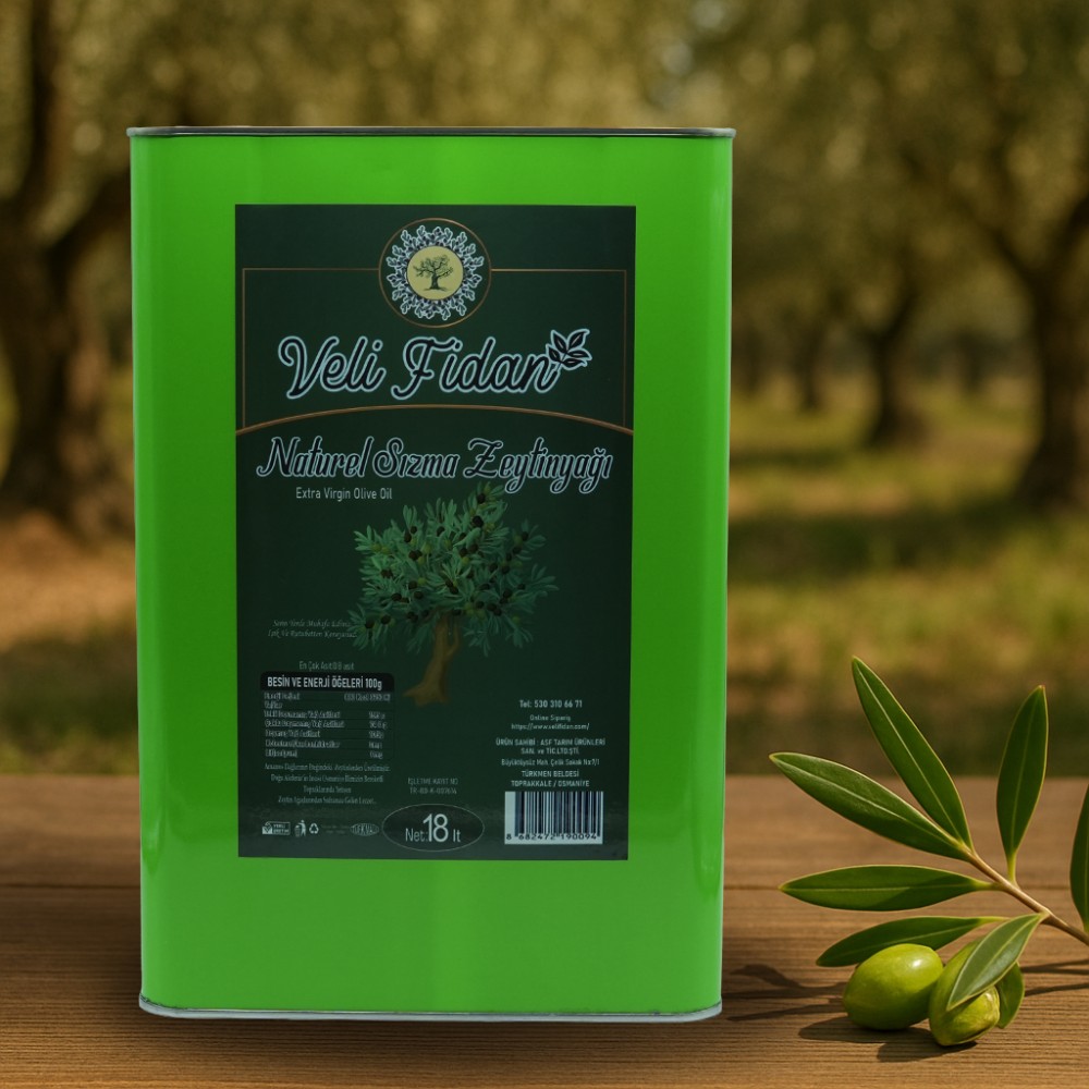 Naturel Sızma Zeytinyağı 18 Litre Teneke