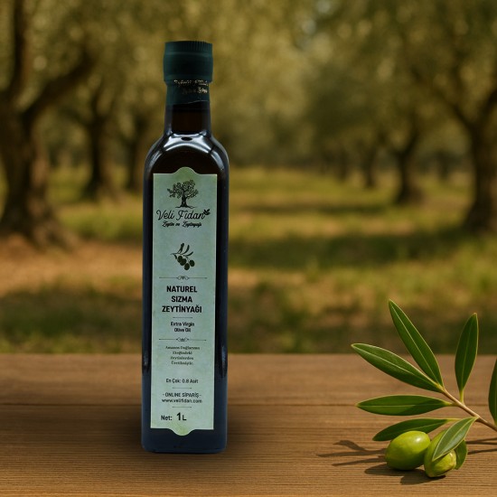 Naturel Sızma Zeytinyağı 1 Litre Fiorentina Cam Şişe